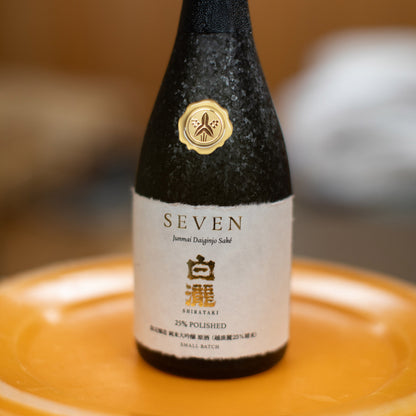 白瀧SEVEN 純米大吟醸 25％（越淡麗25％精米、瓶燗１火入れ、純米大吟醸原酒）720ml